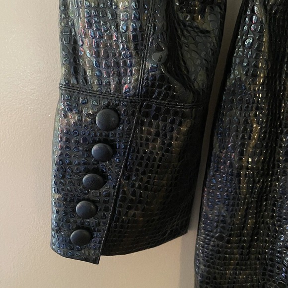 Free People Black Penny Lane Coat Vegan Midnight Train Duster Size M NWT $298 - Picture 8 of 12